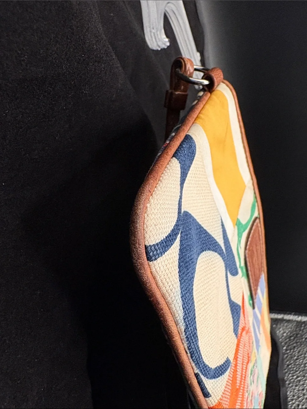 Vintage Coach Y2K Multicolor Patchwork Wristlet VGUC